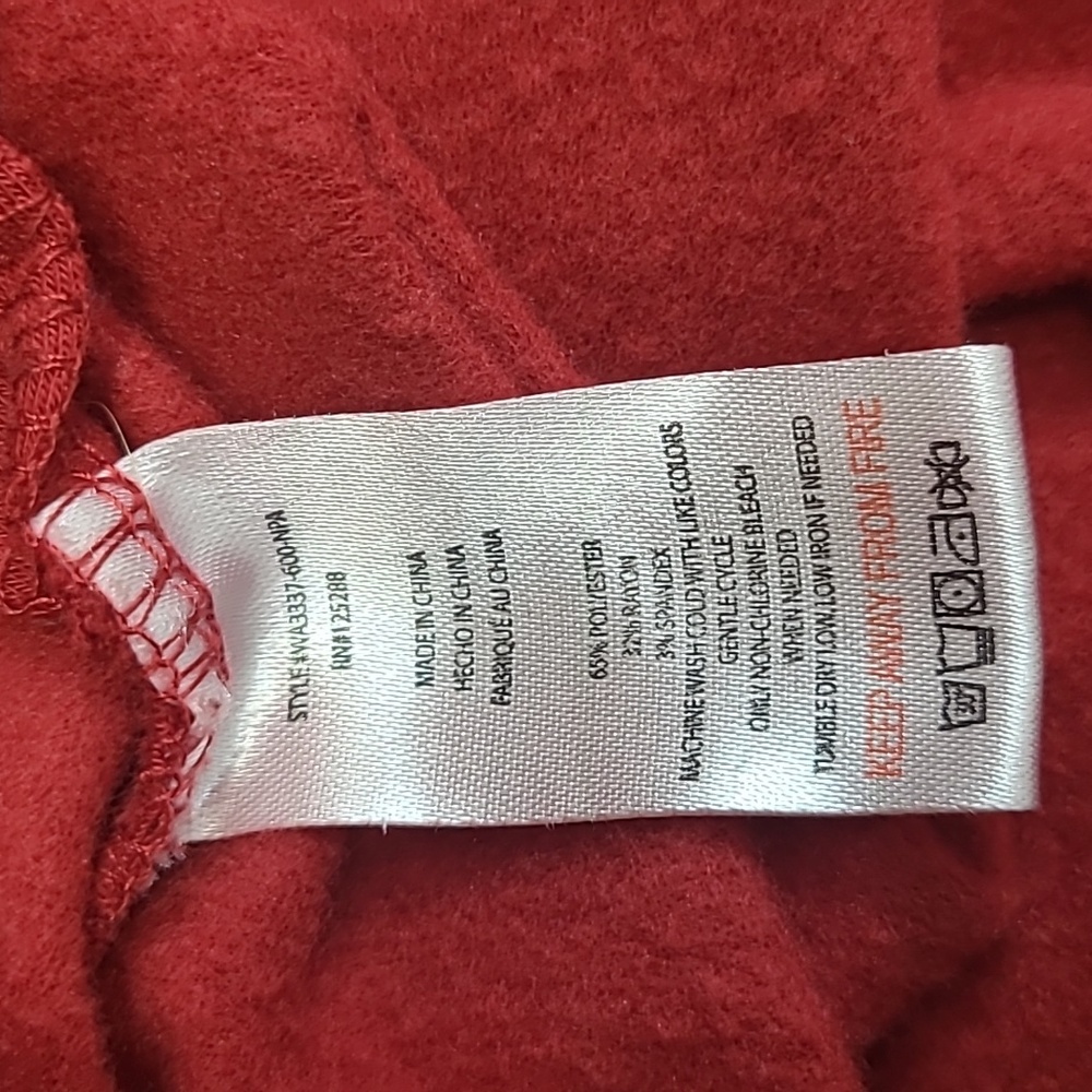 Rae Dunn Holiday Sweatshirt Pullover Christmas Top Ribbed Hem Peace Love Hope - Picture 5 of 17